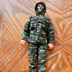 VINTAGE 1990's POWER TEAM MAC M&C GI Joe 12" Toy Camouflage Face Clothes